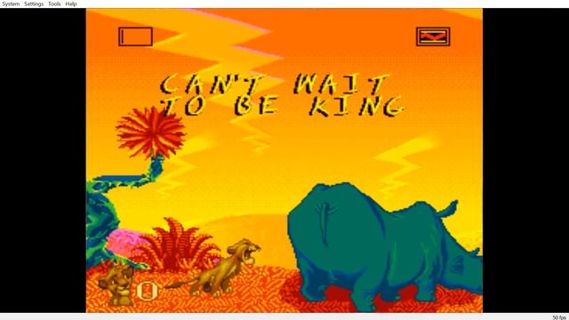 SNES bsnes The Lion King смотреть онлайн