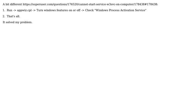 Cannot start service W3SVC on computer '.' (13 Solutions!!) смотреть онлайн