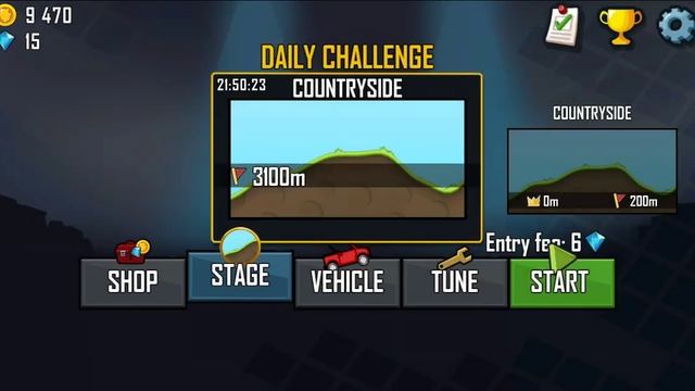 Hill Climb Racing Game Walkthrough Part 1 Not finish Daily Challenge смотреть онлайн