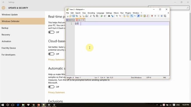 Windows 10 - Hướng dẫn bật hoặc tắt Windows Defender смотреть онлайн