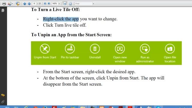 Lesson 05 Customizing Your Start Screen Apps - Windows 8 - Sahalsoftware смотреть онлайн