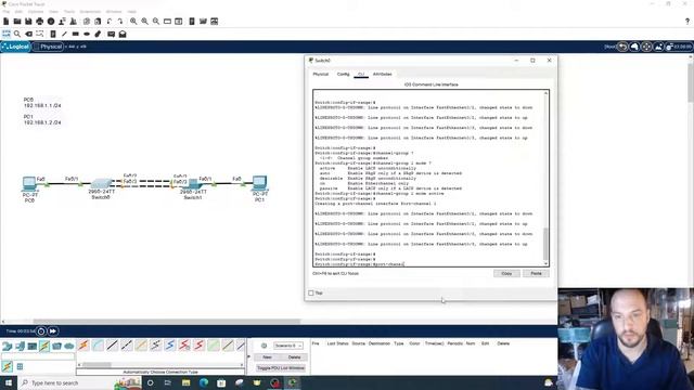 Configure an EtherChannel using Cisco Packet Tracer | IPvChris смотреть онлайн
