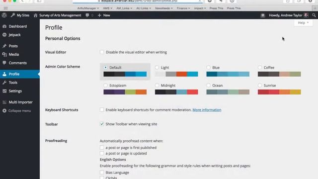 AU Course Site Tutorial - Edit Profile смотреть онлайн