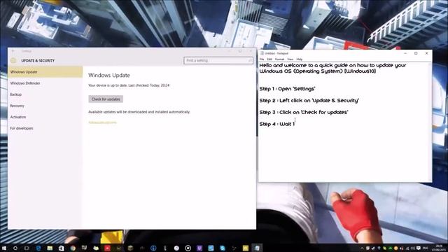 Windows Update Tutorial (College Project) смотреть онлайн