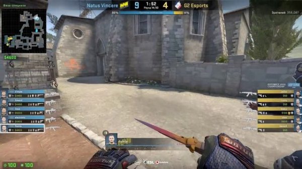 Первый матч НАВИ на МАЖОРЕ | NaVi vs G2 Esports Map #1 de_inferno (bo1) [RU] | IEM Major 2019