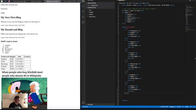 Devscorch HTML CSS Course 11 Tables and Buttons смотреть онлайн