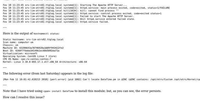 Unix & Linux: Failed to start The Apache HTTP Server - httpd.service failed смотреть онлайн