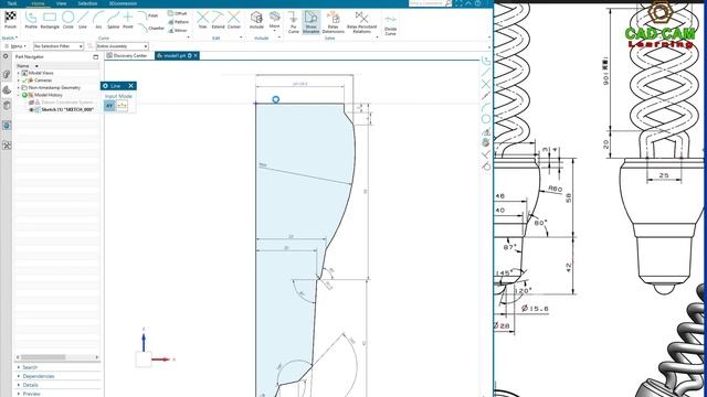 Siemens NX Tutorials #44 | 3D Excercises - Design Spiral Light Bulbs | Helix - Bridge Cuver - Tube смотреть онлайн