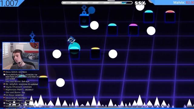 LEVEL REQUESTS! 1K SUBS! Geometry Dash Live! смотреть онлайн
