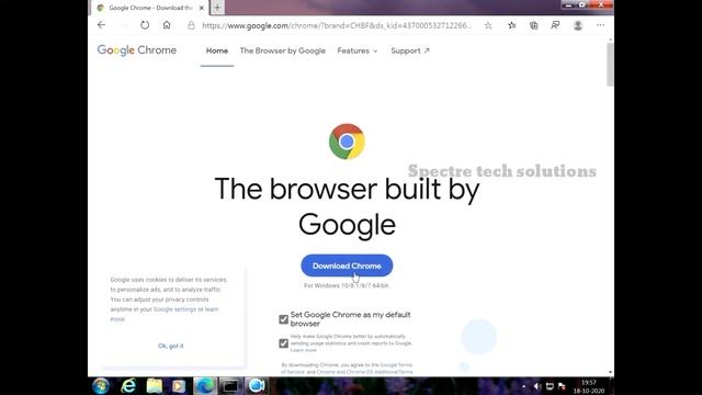 Download & Install Chrome Browser In Windows 7 | In 2 minutes | Latest 2020 | Spectre tech solution смотреть онлайн