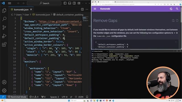 How to Remove Gaps in Komorebi | Windows 11 Tiling Window Manager Tutorial смотреть онлайн