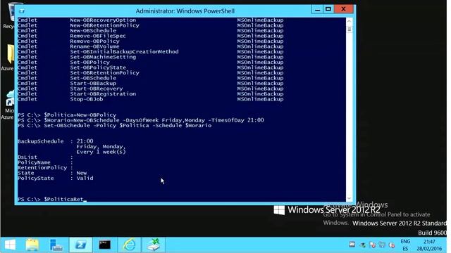 Implementar una copia de Servidor usando Windows Azure Backup con Powershell смотреть онлайн