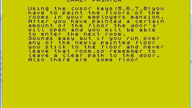 Crazy Painter - ZX Spectrum - emulador ZEsarUX 3.1 - probado Windows 7 x64 смотреть онлайн