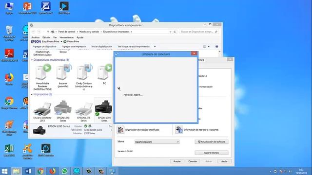 LIMPIEZA DE CABEZAL Y TEST DE INYECTORES DE LA EPSON L395 смотреть онлайн