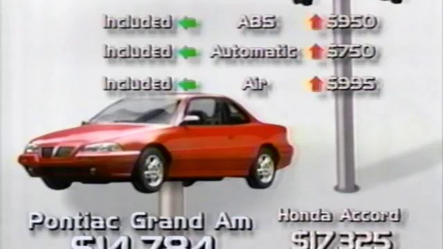 1990's *PONTIAC*(TM) Grand Am TV Commercial смотреть онлайн