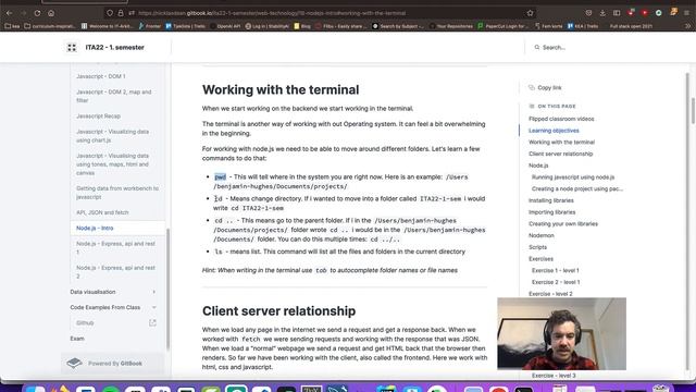 Working with the terminal смотреть онлайн