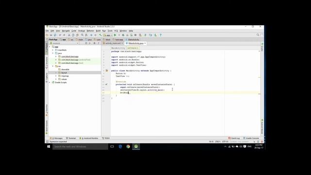 (Hindi) onClick event in Android Studio | TextView and Button onClick(Beginners) смотреть онлайн
