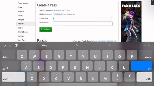 how to make a game pass!! (In Roblox iOS)🤩🤩 смотреть онлайн