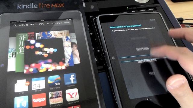 Kindle Fire HDX 7 meets CyanogenMod 11 ... Boot OK ! смотреть онлайн