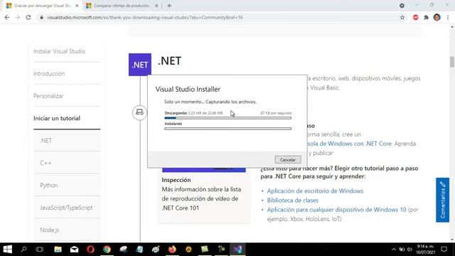 Instalación de Visual Studio 2019 смотреть онлайн
