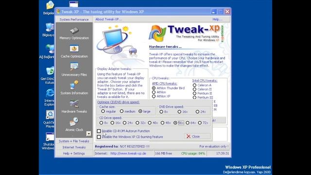 Windows XP Öğreniyorum 84: Tweak XP | Hardware Tweaks смотреть онлайн