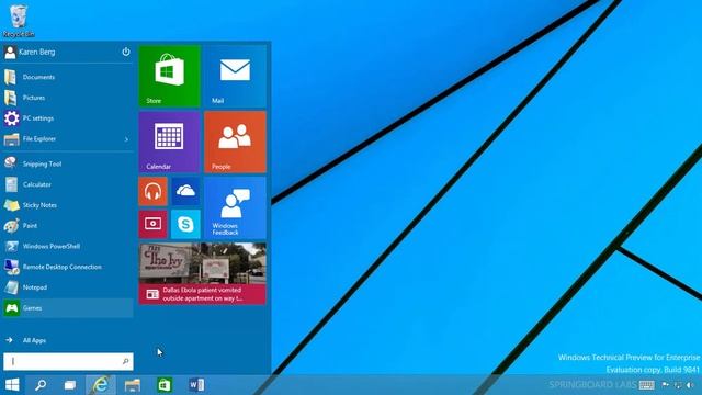 Windows 10 - Came Back Start Menu смотреть онлайн