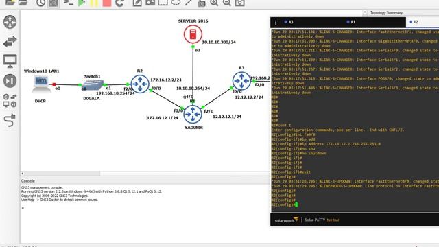 Configuration d'un serveur DHCP distant sous Windows serveur 2016 + routage statique sous gns3 смотреть онлайн