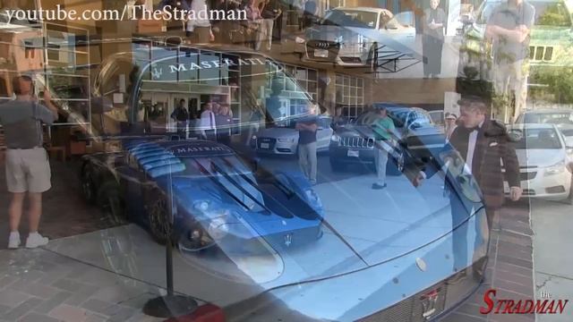 Loud Maserati MC12 Corsa driving on public roads! смотреть онлайн