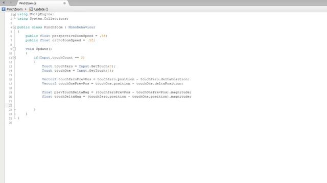 Mobile Pinch to Zoom Assignment - Unity Official Tutorials смотреть онлайн