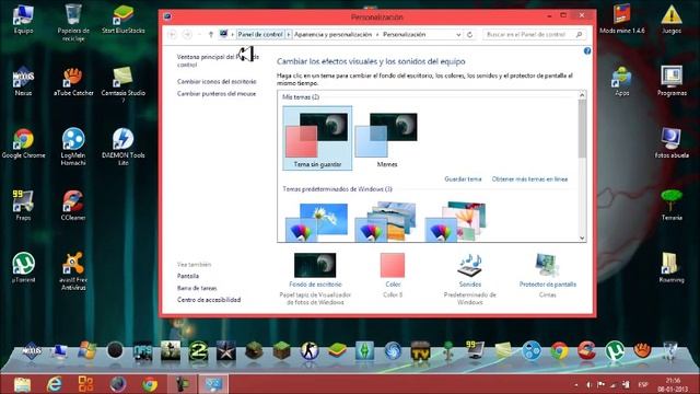Como cambiar el color de la barra de tareas en Windows 8 смотреть онлайн