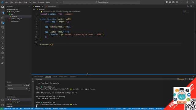 Connection Express Server to PostgreSql(PSQL) in 10 minutes смотреть онлайн