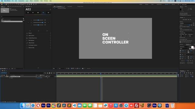 Создание On Screen Control в After Effects для экспорта Apple Motion | Расширение AE смотреть онлайн