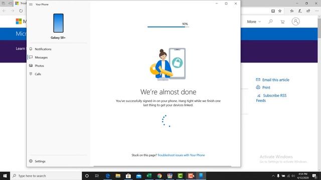 How to Connect Windows 10 and Android Using Microsoft's 'Your Phone' App смотреть онлайн