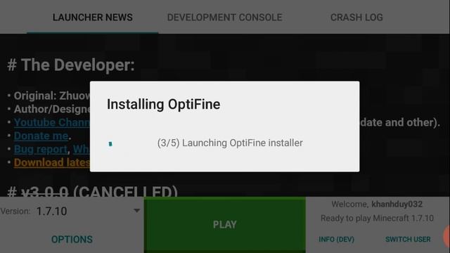 Installing OptiFine in PojavLauncher (still crash) смотреть онлайн