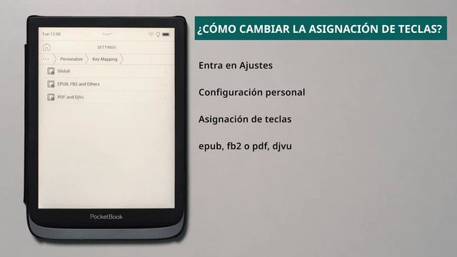 ¿Cómo cambiar la asignación de teclas? PocketBook смотреть онлайн