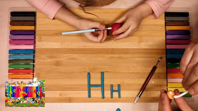 💥 Учим буквы с первого раза 😉 Буква "Н"💁Лепим буквы из пластилина☝️ смотреть онлайн