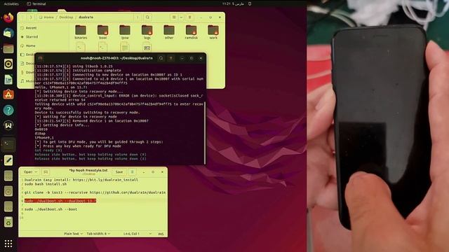 طريقة تثبيت iOS 13 بجانب iOS 15 (التحديث المزدوج) Dualra1n Dualboot iOS 15 & 13 No Blobs Linux MacO смотреть онлайн