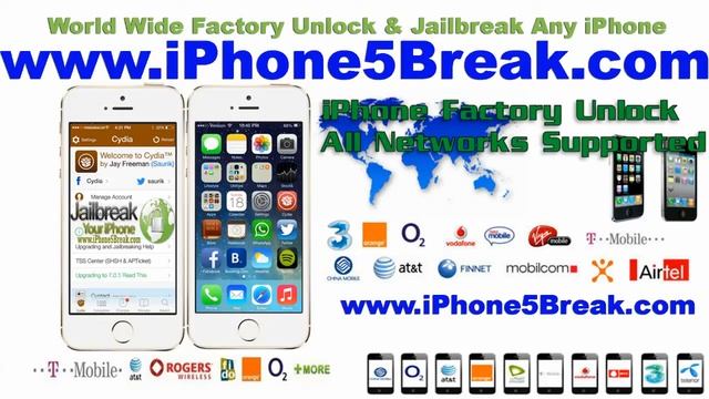 Unlock iPhone 4,5,4S,3Gs Verizon iOS 7.0.4 смотреть онлайн