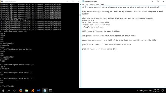 UNIX Commands For Beginners 2 (done In Windows)