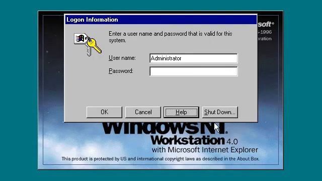 Windows NT 4.0 - Logon Help смотреть онлайн