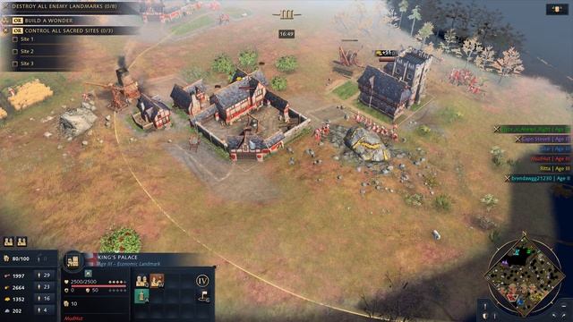 Age of Empires 4 building walls for two Mongols смотреть онлайн
