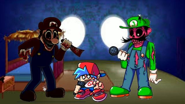 Blood (Fnf Mist but Mario.exe and IHY Luigi sing it) смотреть онлайн