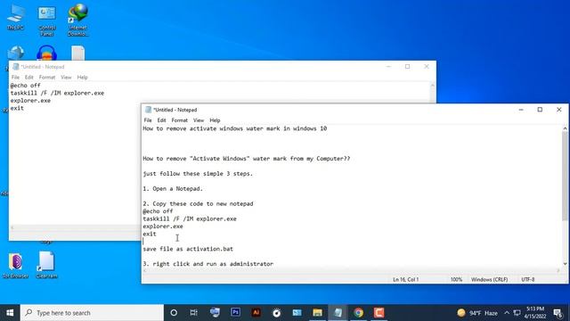 How to remove activate Windows Watermark in windows 10 смотреть онлайн