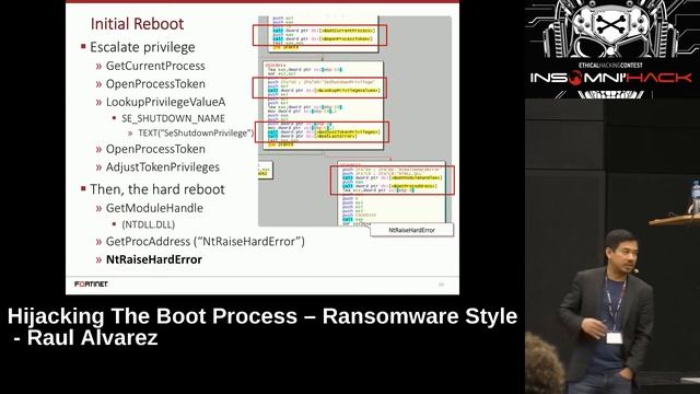 Hijacking the Boot Process, Ransomware Style - Raul Alvarez, Fortinet смотреть онлайн