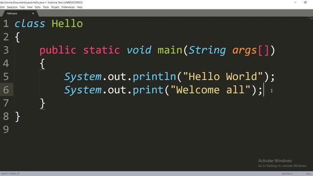 First java program on Windows and JDK, JRE & JVM Part 3 JAVA eLearn Gurukul смотреть онлайн