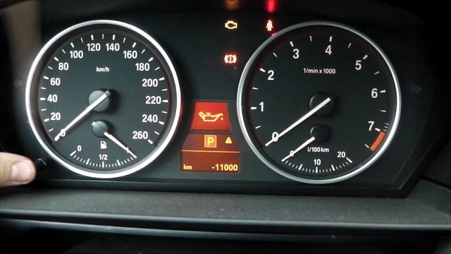 Сброс сервисного интервала BMW E60 после замены масла колодок