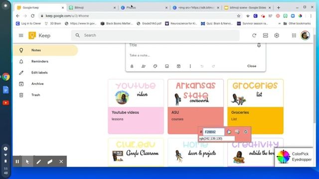 Adding Bitmoji to Organize Google Keep смотреть онлайн