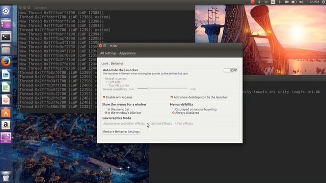 Unity control center option to easily enable/disable the Unity 7 Low Graphics Mode смотреть онлайн