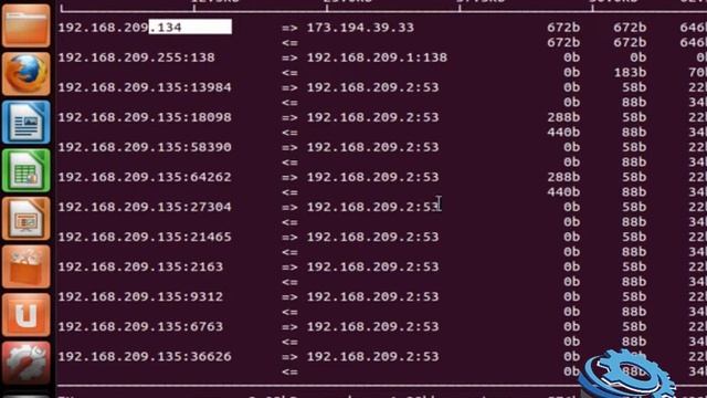 IFTop network traffic monitoring in Linux on Ubuntu 12.04 Part 02/02 смотреть онлайн