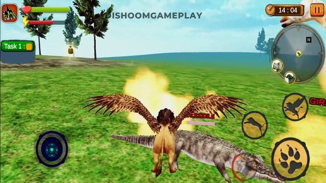 Angry Flying Lion Simulator 2021 Android Gameplay #6 Lion Vs Tiger Horse Hyena Dishoomgameplay смотреть онлайн